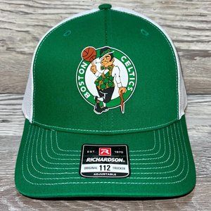 Boston Celtics 3D Snapback Trucker Hat- Kelly/ White
